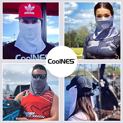 Coolnes - Protect de proteção solar UV Gconsc Drape Ajustável Multifuncional 2 em 1 Cobertura de rosto para pesca ao ar livre - unissex