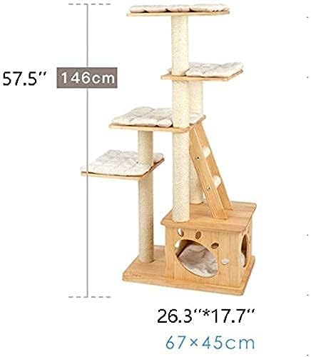 Haieshop Cat Tree Scratching Post Cat Tower Litter Great Luxury Cat House Mold Modelo Cat Frame 719