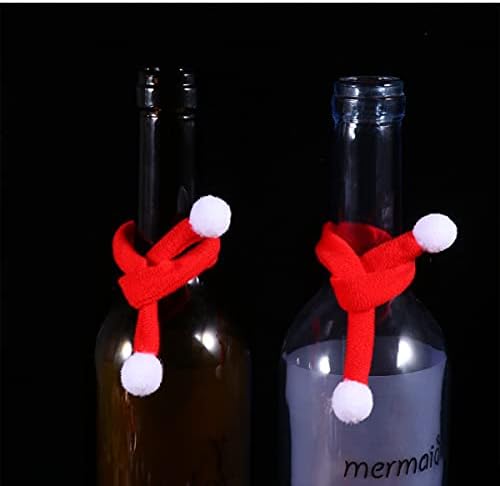 Garrafas de bebidas alcoólicas de mini bebidas do Sewacc 10pcs mini lenço de natal para cã