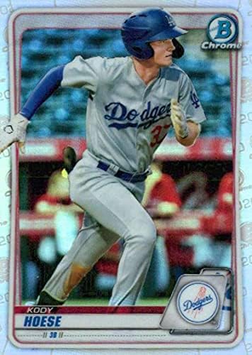 2020 Bowman Chrome Draft Refractor BD-142 Kody Hoese RC Rookie Los Angeles Dodgers MLB Baseball Trading Card
