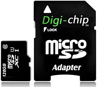 DIGI Chip 128GB Micro-SD Memory Card Class 10 UHS-1 para Motorola Moto X4, Moto G5S, Moto G5S Plus e Motorola E4 Phones Mobile