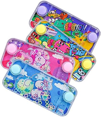 Toys de água Toys de dinossauros Unicorn Girl's Handheld Toss Ring Games Games Hóspedes Pacote Presentes de 4