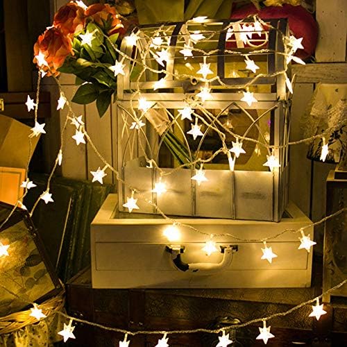 40 6m para casa LED STAR STRIN Bathers Lights Festas String Operou LED Light Incandescent Christmas Lights