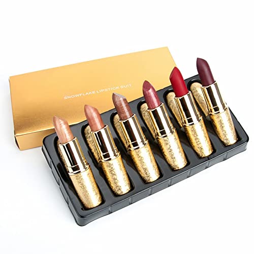 Outfmvch Lipstick Lipstick Lipstick Lipstick Batom de Bullet Sett Batick é Red During e Non Fading Birthday Presente