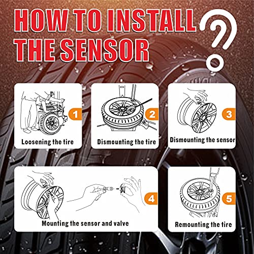 Inicie o sensor TPMS, 2 em 1 frequência dupla 315MHz e 433MHz OEM universal programável TPMS RF-sensor, ajuste para