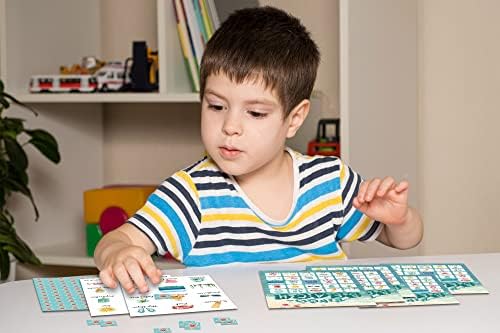 Jogo de bingo de praia de Zedev, jogos de festa com 24 jogadores, atividades familiares, cartões de bingo para crianças em sala de aula de aula de material de festa, festas favorece presentes para crianças adultos jovens, adultos, crianças pequenas - Beach02