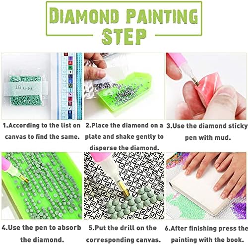 Kits de pintura de diamante 5D Kaliosy para kits de gato adulto por números, pintura com diamantes artes de origem diy broca completa,
