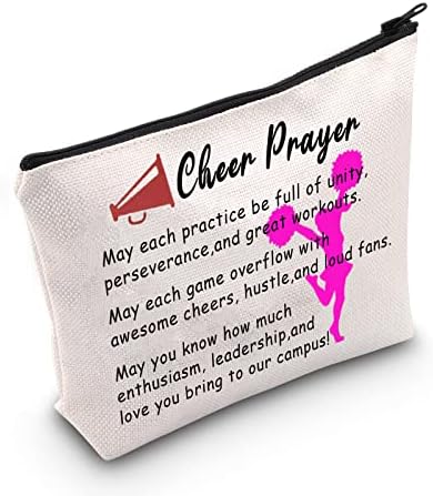 MEIKIUP Cheerleader Presens Cheerleading Caso para meninas Cheer Makeup Bag Acessórios de viagens portáteis Bolsa de higieness