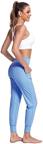 Jaysilvia Buttery Buttery Mack Brotegers/Sweats Active Sweat com bolsos, calças de ioga da cintura alta da mulher