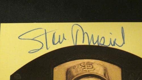 Cartão postal da placa do Hall da Fama Stan Musial - MLB Cut Signatures