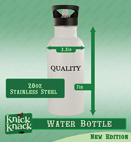 Presentes de Knick Knack Get Toting? - 20 onças de aço inoxidável garrafa de água, prata
