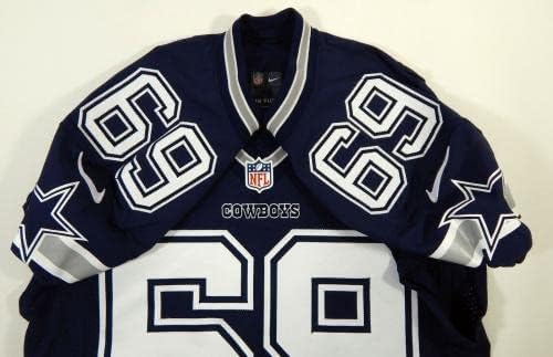 2015 Dallas Cowboys Jordan Carrell 69 Jogo emitido Navy Jersey 46 DP16993 - Jerseys de Jerseys usados ​​na NFL