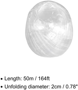 Cordão de nylon de poliéster do reboco [para embalagem em fábrica doméstica DIY] -50m / 164ft / 2roll plástico, branco