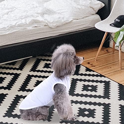 Roupas de camisetas de cachorro yaodhaod, 2pcs colete de camiseta simples, camisetas de cachorro em branco, roupas de vestuário macio e respirável para animais de estimação