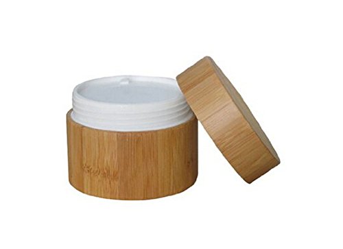 Topwel 15ml/30ml/50ml/100ml Ambiental Bambu Ambiental Creme de Creme de Creme Recarregado Varranca Recipiente de Armazenamento