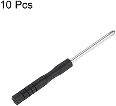 Chave de fenda Uxcell Mini Phillips, cabeça cruzada de 3,0 mm para reparo de óculos de relógio, 10 pcs