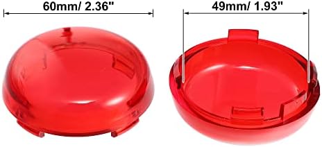 Motoforti 4pcs 2 polegadas Turn Signal Lens Capas da frente traseira para Harley Davidson Sportster Sofrail Road