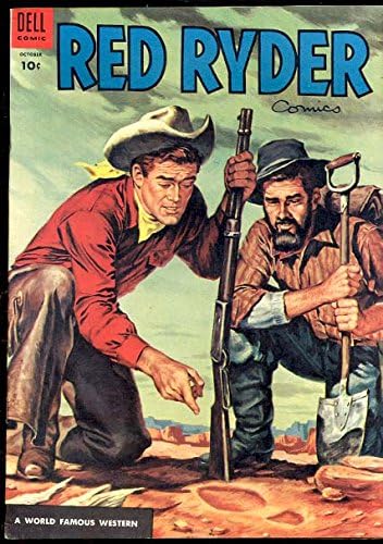 Red Ryder Comics 135 Western Painted Cover-1954 Dell VF