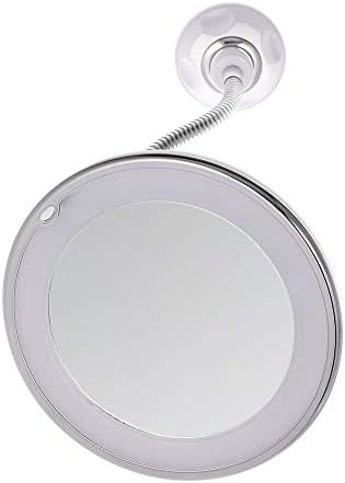 Lliang Makeup espelho dobrável espelho de maquiagem com luz LED GRAGE FLEXILIFIAGEM MONTAGEM BAINS MOLHO