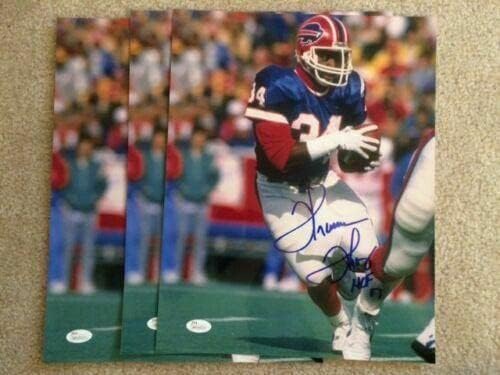 Thurman Thomas assinado a mão 11x14 Fotos coloridas Bills Hof lote de 10 JSA - fotos autografadas da NFL