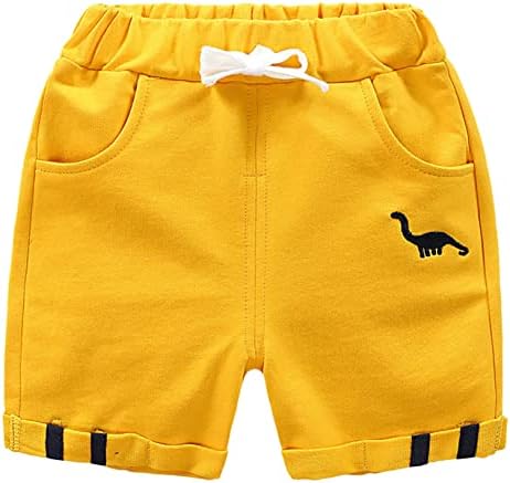 Garotos para bebês de bebê puxam shorts de algodão Solid Corger Chino Chino calça curta com bolsos