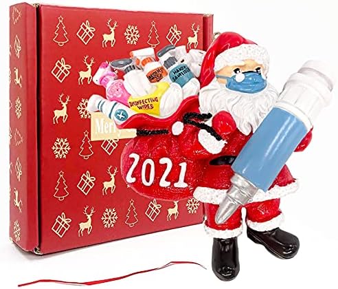 Ornamentos de Natal 2021, Decorações de árvores de Natal engraçadas, criativo Papai Noel, criativo Papai Noel Figuras Decorações