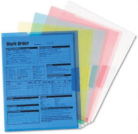 Smead 85750 Organized Up Slash Jackets Letter Poly Clear/Trans Veltment 5/pack