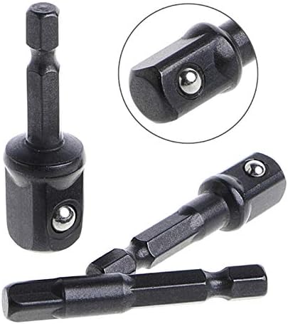 Partes da ferramenta Ocus 3 PCS Adaptador de soquete HAX HAISK A 1/4