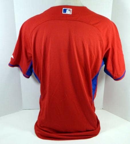 2014-15 Philadelphia Phillies Blank emitiu Red Jersey St BP 48 785S - jogo usado camisas MLB