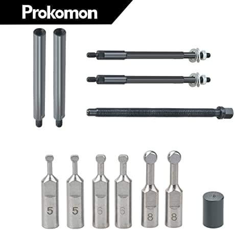 Prokomon 13 PCs Kit denculadores de rolamento incorporado para 6004-6010 6201-6206 6300-6302 Ferramenta de remoção de