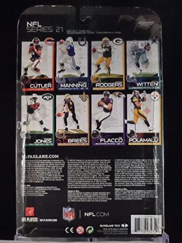 2009 McFarlane Series 21 Troy Polamalu Steelers de 6 polegadas de ação