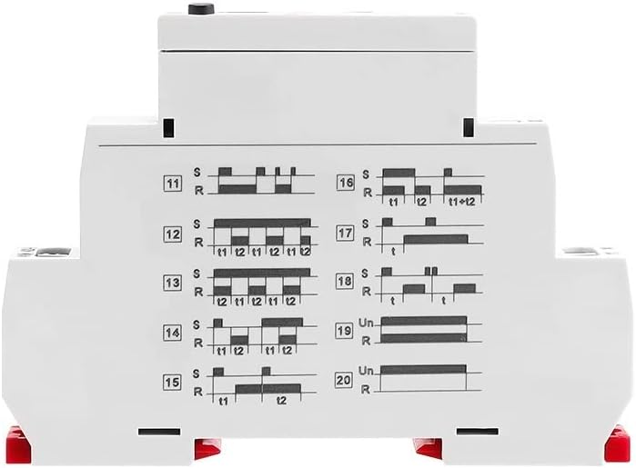 ANIFM GRT8-X DIVERNA DIVALMENTE TIMER MULTIFUNÇÃO Relé 16A com 20 opções de função AC DC 12V 24V 220V 230V 1PCS