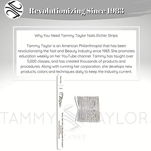 Tammy Taylor Peel 'n' stick 100g Strips de arquivo de gravata | Profissional, características arredondadas do salão | Mais fácil de