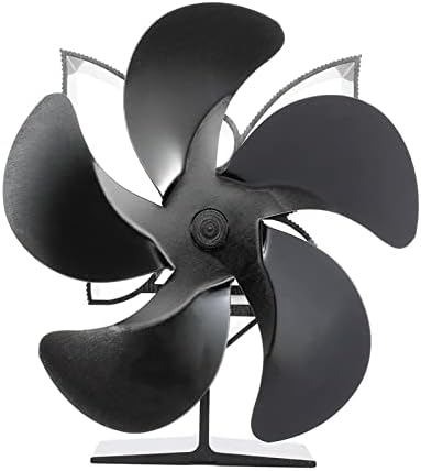 Aquecedor de lareira térmica de Lynlyn Cinco Blades Aquecimento da lareira Aquecedor de ar eficiente aquecedor de ar baixo ventilador