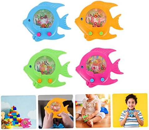 Toyvian Waterplane Toy Toy Pré -escolar Toys Kids Educational Toys 4 PCS Mini Arcade Ring Ring Game 80s Favorias Favorias