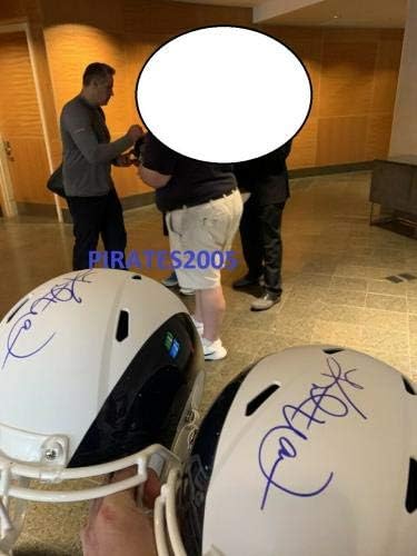 Kurt Warner assinou o St. Louis Rams Réplica de AMP em tamanho real JSA COA - Capacetes NFL autografados