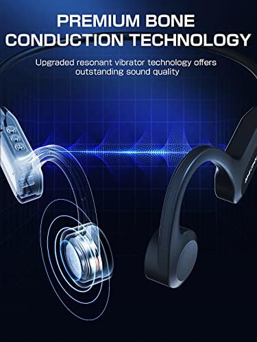 Fones de ouvido de condução do osso do HIWefen Bluetooth 5.3 Earsola de ouvido sem fio Open Ear fones com microfone,