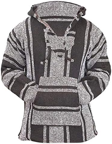 Pullover de suéter clássico clássico mexicano Baja Hoodie