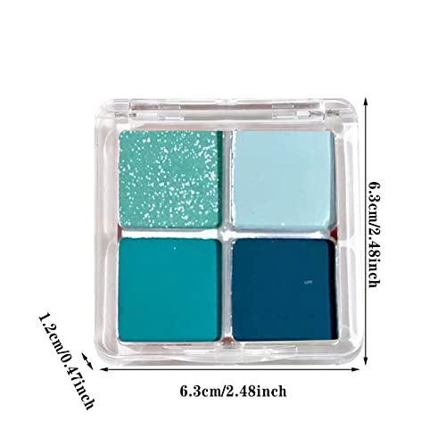 WGUST maquiagem babador Jennysee Four Color Eyeshadow Summer High Street Leite Cool Blue azeito