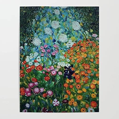 Arte da parede Modular Flower Garde Canvas Riot of Colors Pictures Decoração de casa Pintura Gustav Klimt pintada a
