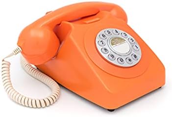 GPO Retro GPO746DPBOR 746 Pushtop Push Button Telefone - Orange