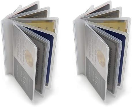 Conjunto de 2 carteira de qualidade clara de qualidade de carteiras AG