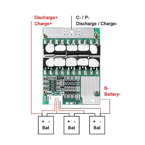 Placa de proteção contra bateria do Fafeicy Li, Conselho de Proteção, 3s 11.1v12v12.6v 50a Balance