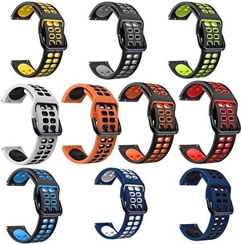 Puryn Smart Watch Wrist Straps para Garmin Venu Vivoactive 3/Vivomove HR Silicone WatchBand Forerunner 245/645/158 Acessórios para