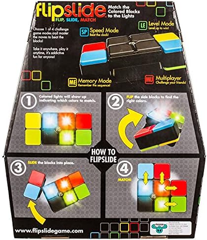 Oonies Flipslide Game, jogo eletrônico portátil | Vire, deslize e combine as cores para vencer o relógio - 4 modos de