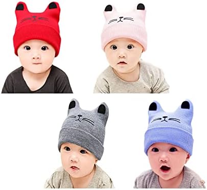 XYX Inverno quente Capéu de algodão respirável para infantil chapéu de gorro bebê macio bico fofo boné recém -nascido