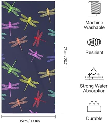 Toalha colorida de pano de lavagem de insetos de libélula de libel