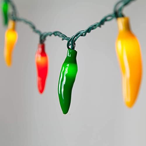 Luzes de pimenta de pimenta super emenda, 13,6 pés de pimenta multicolor pimenta luz