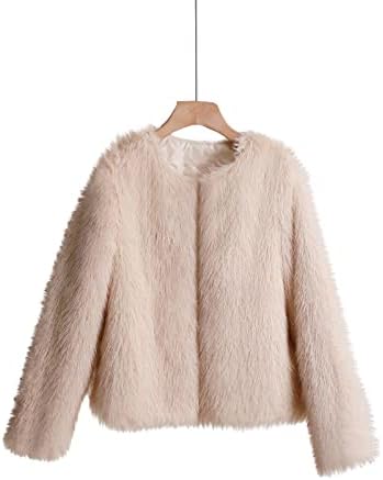 Casacos de inverno de pele falsa para mulheres moda fozzy jackets de colheita quente