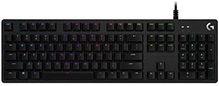 Logitech G512 Mechanical Gaming Keyboard Edição Especial, RGB LightSync BackLit Keys, Chaves de tecla GX Blue Clicky, caixa